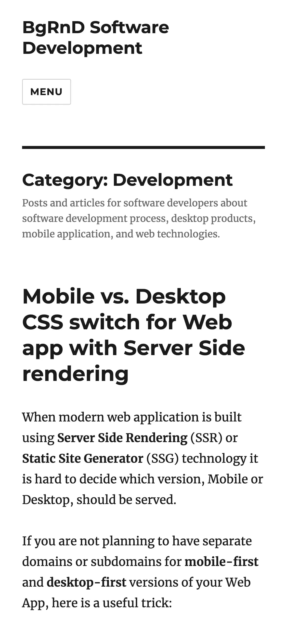 BgRnD Mobile View