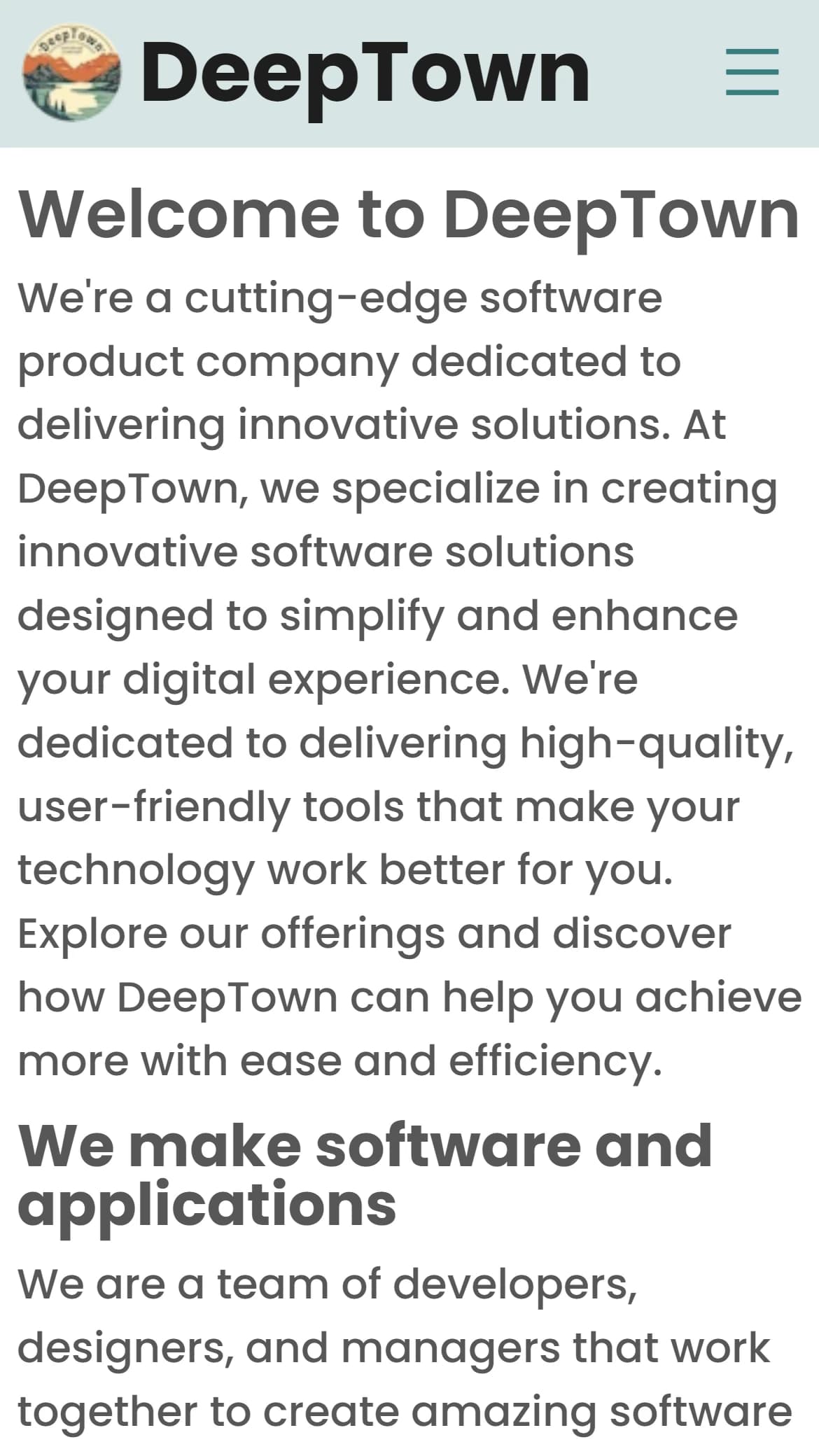DeepTown Mobile View